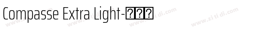 Compasse Extra Light字体转换